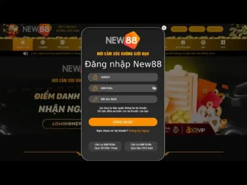 Khám Phá Tính Năng Đăng Nhập Nhanh Trên NEW88